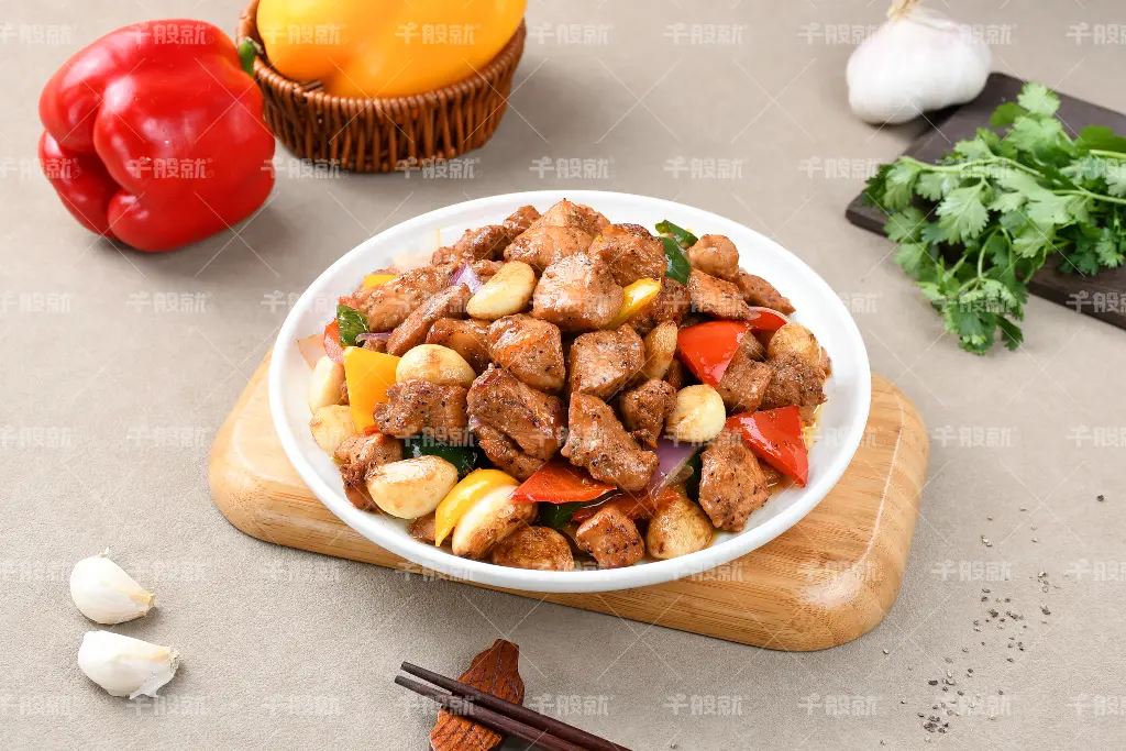 黑椒猪里脊肉粒1kg