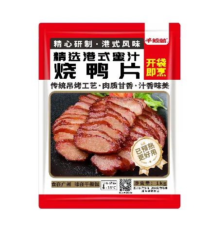 精选港式蜜汁烧鸭片1kg